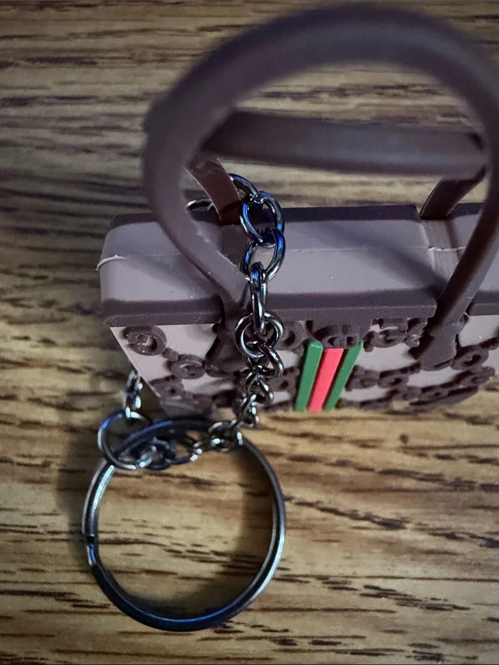 Brown Mini Bag Keychain